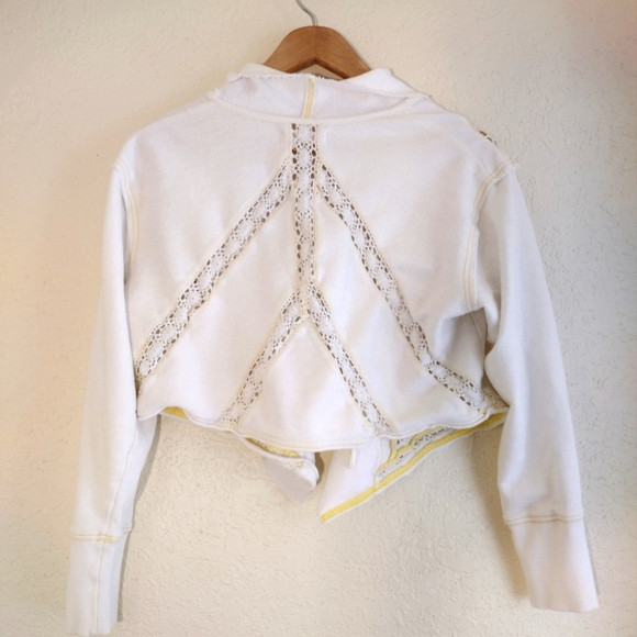 Free People Lost Cause Knit Lace Tie Front Cardigan - Picture 8 of 8